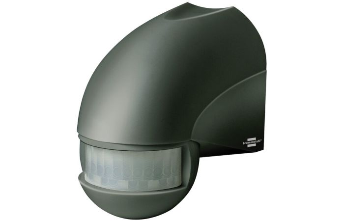 Jutiklis judesio v/t IP44 100W LED D-12m 180 laipsnių antracitas - BRENNENSTUHL