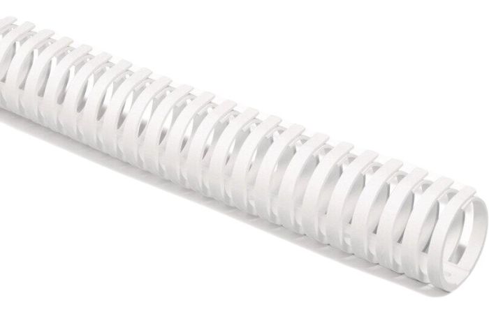 Vamzdis praskiriamas D40mm baltas Duct Flex [0.5m] - HELLERMANN TYTON