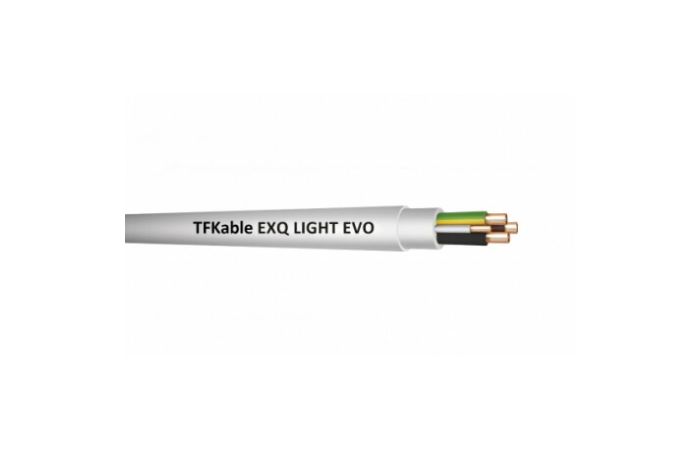 Kabelis EXQ Light 4x1.5mm2 300/500V baltas Dca klasė [Ritė po 100m] - TELE-FONIKA KABLE