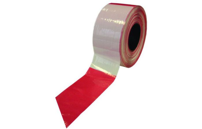 Juosta signalinė raudona/balta PASBD [250m] - PROTEC