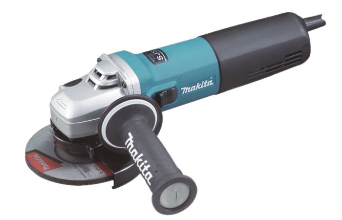 Šlifuoklis kampinis 1400W D125mm 2800-11000aps/min antivibracinė rankena - MAKITA