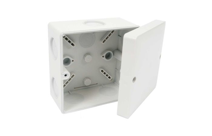 Dėžutė v/t [101x101x34] IP66 tuščia be halogenų UV atspari pilkos spalvos - KOPOS KOLIN