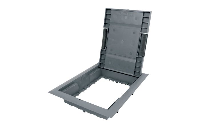 Dėžutė su dangčiu grindims tuščia [260x330x59] tamsiai pilka - KOPOS KOLIN