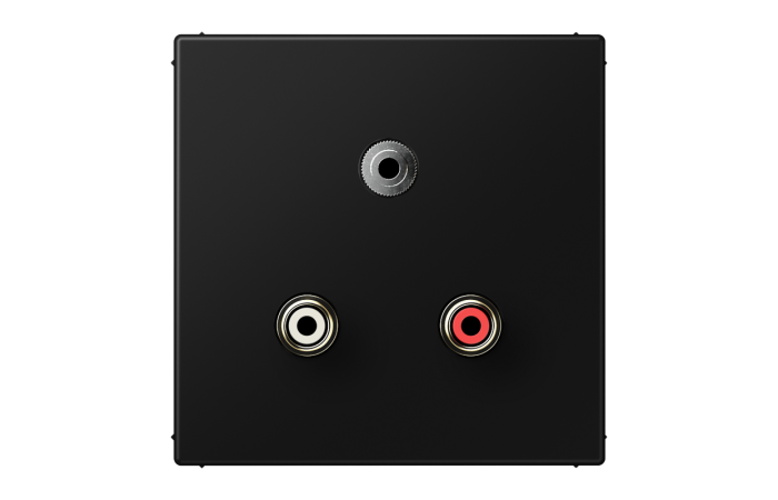 Lizdas p/t audio su dangteliu juodas LS - JUNG