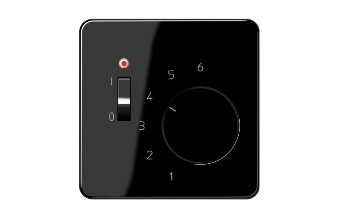 Dangtelis temperatūros reguliatoriui juodas CD - JUNG