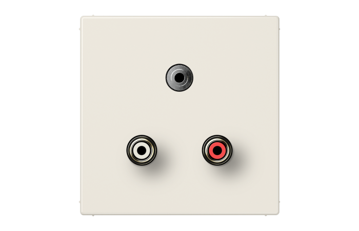 Lizdas p/t audio su dangteliu dramblio kaulo spalvos LS - JUNG