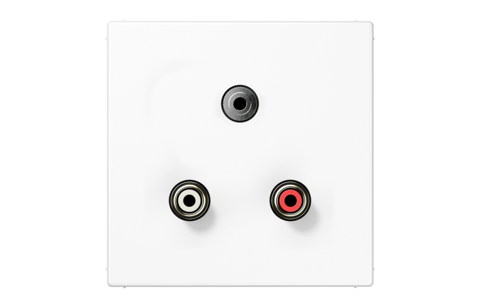 Lizdas p/t audio su dangteliu baltas LS - JUNG