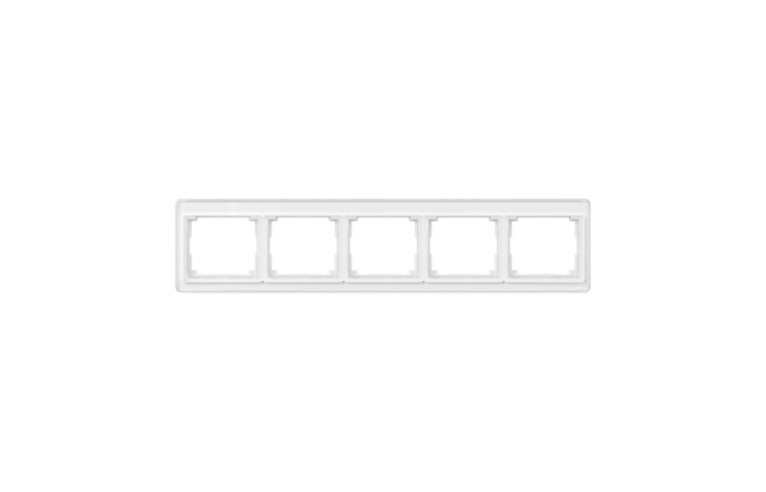 Rėmelis penkiagubas horizontalus montažui baltas SL - JUNG