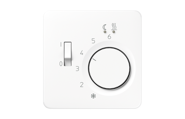 Dangtelis temperatūros reguliatoriui baltas CD - JUNG