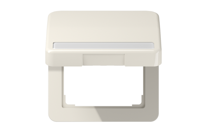 Dangtelis uždaromas IP44 su užrašu dramblio kaulo spalvos CD - JUNG