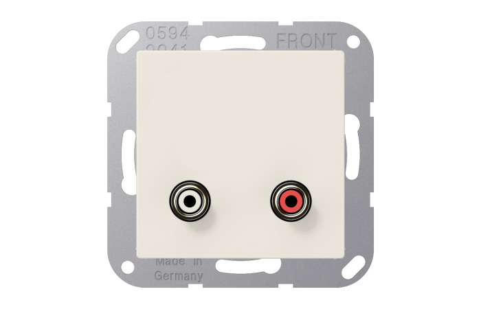 Lizdas garsiakalbio prijungimui dramblio kaulo spalvos Cinch audio A - JUNG