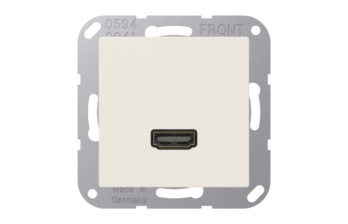 Lizdas p/t dramblio kaulo spalvos HDMI A - JUNG