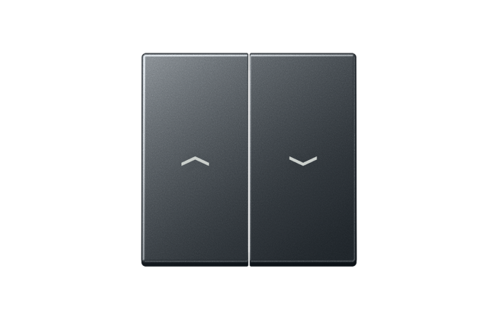 Klavišas dvigubas jungikliui žaliuzių antracito matinės spalvos A - JUNG