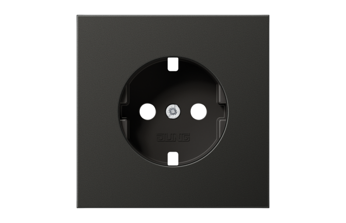 Dangtelis lizdui su įžeminimu aliumininis antracito spalvos LS - JUNG