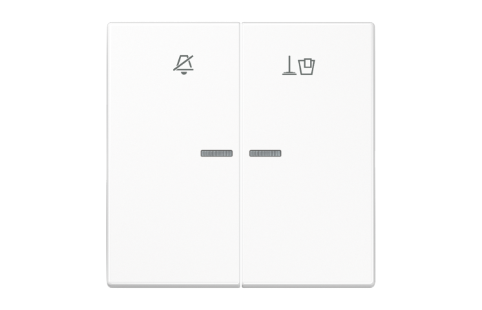 Klavišas dvigubas su simboliu baltas viešbučiams LS - JUNG