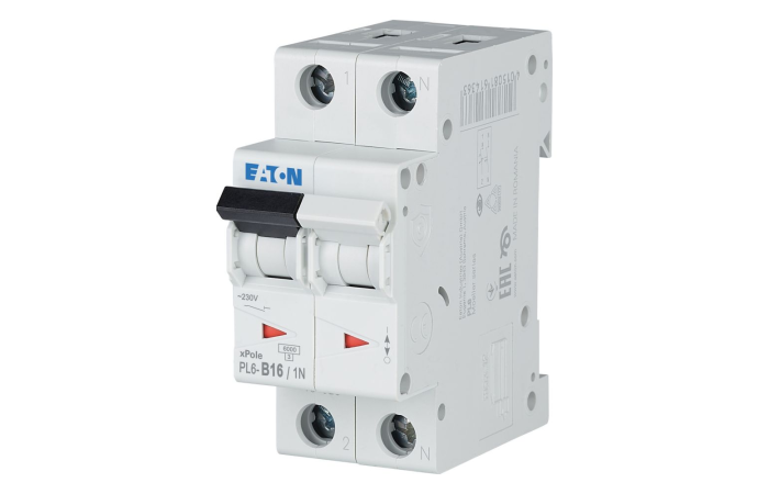 Automatas 2P 16A B 6kA PL6-B16/1N - EATON