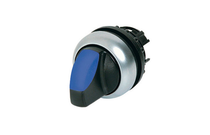Galvutė perjungikliui 2 padėčių mėlyna skaidri su fiksacija M22-WRLK-B - EATON