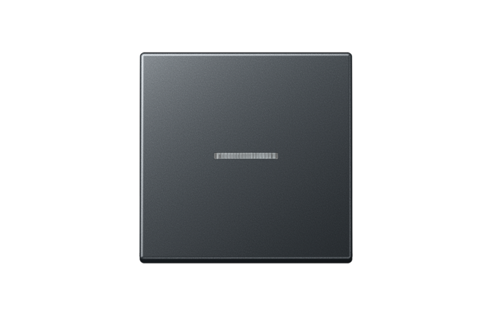 Klavišas viengubas su LED apšvietimu antracito matinės spalvos A - JUNG