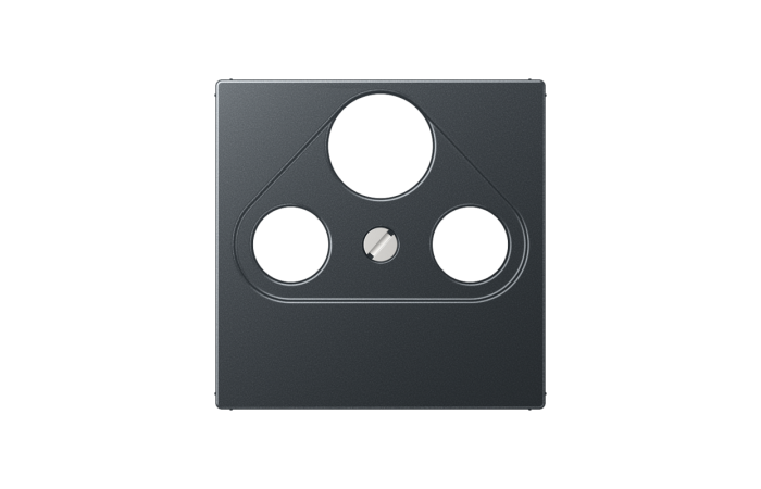 Dangtelis TV/SAT lizdui antracito matinės spalvos A - JUNG