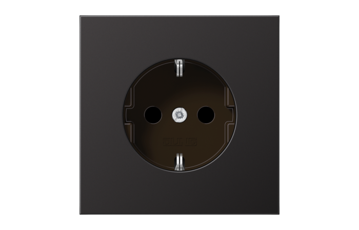 Lizdas p/t SCHUKO aliumininis dark spalvos 16A 250V LS - JUNG