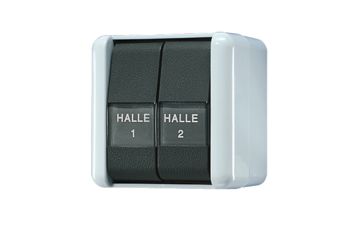 2-gang push-button, 10 AX / 250 V ~ - JUNG (pavadinimas tikslinamas)