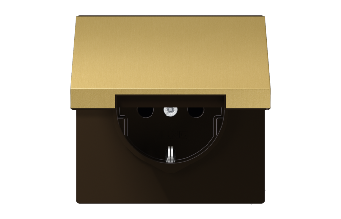 Lizdas p/t žalvaris mesing classic su dangteliu LS - JUNG