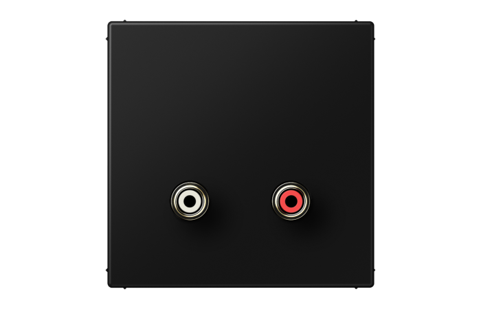 Lizdas audio p/t RCA juodos spalvos LS - JUNG