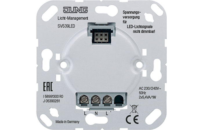 Maitinimo šaltinis p/t AC230V/ 2x5.3VA/1W for LED pilot light - JUNG