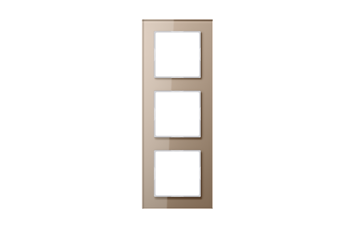 Rėmelis trigubas stiklinis šampano spalvos A CREATION - JUNG