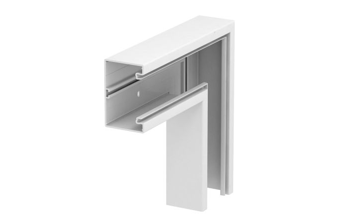 Plokščias kampas 70x110mm Polivinilo chloridas baltas RAL 9010 GK-F70110RW - OBO BETTERMANN (pavadinimas tikslinamas)