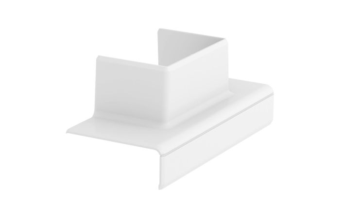 T - kampas 130 WDK 40060 120x52x56 Polikarbonatas/akrilnitrilo-butadieno-stirenas baltas RAL 9010 GK-TA WDK 2RW - OBO BETTERMANN (pavadinimas tikslinamas)