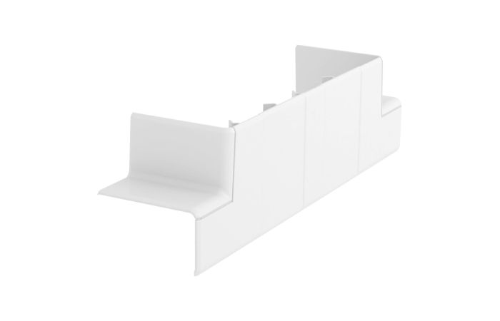 Adapteris T formos 53x165 Rapid 45-2 be halogenų baltas RAL9010 GK-TR53165RW - OBO BETTERMANN