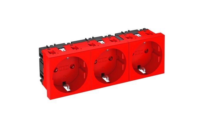 Lizdas p/t trigubas kanalui Rapid 45 raudonas STD-D0 SRO3 - OBO BETTERMANN