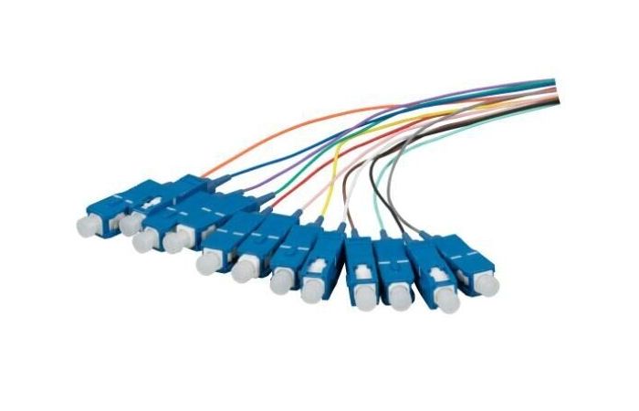 Pigtail SC SM 9/125 OS1/OS2 2m atskiri [Rinkinyje 12 skirtingų spalvų po 2m] - HENGTONG