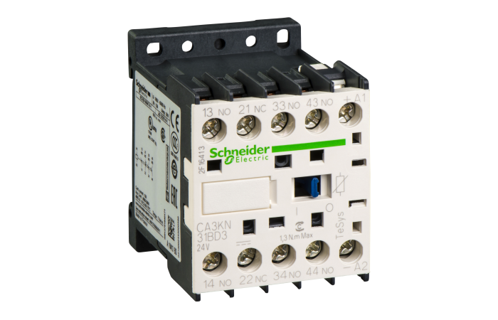 Relė kontaktorinė tarpinė 3no+1nc 24V DC CA3K TeSys - SCHNEIDER ELECTRIC