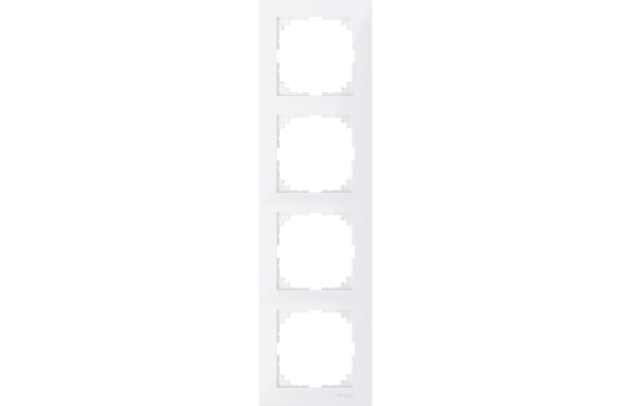 Rėmelis keturgubas baltos spalvos RAL9010 M-Pure System M Merten - SCHNEIDER ELECTRIC