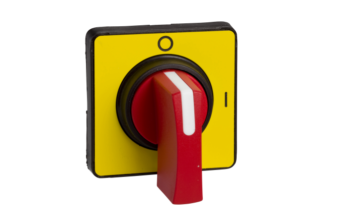 Rankena K serijos perjungikliui 45x45 0-1 geltonai raudona KCC Harmony - SCHNEIDER ELECTRIC