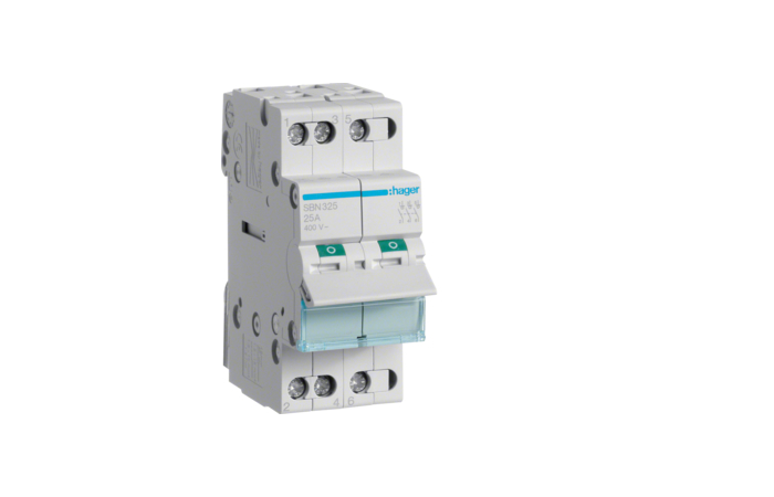 Kirtiklis 3P 25A 2 modulių - HAGER