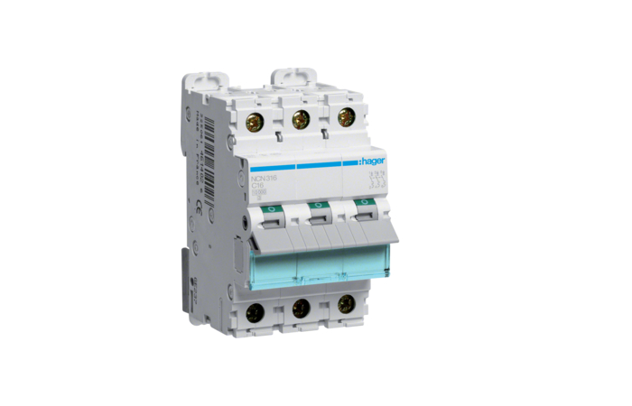 Automatas 3P 16A C 10kA - HAGER