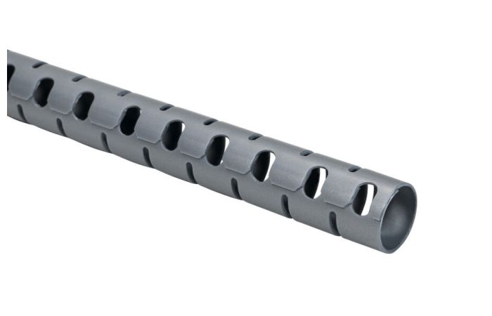 Vamzdis praskiriamas D21mm sidabrinis kabelių apsaugai su įrankiu kabelių įvedimui HWPP20 [25m] - HELLERMANN TYTON