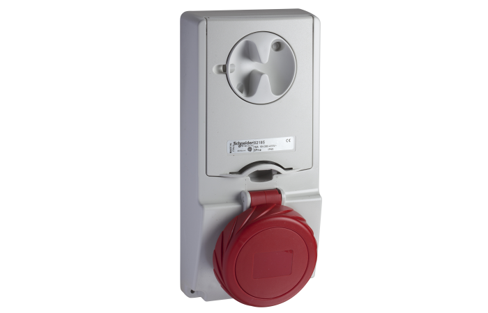 Lizdas CEE į/l 4P 16A 400V IP65 su kirtikliu - SCHNEIDER ELECTRIC