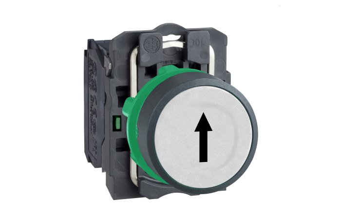 Mygtukas 1no baltas su rokykle be fiksacijos - SCHNEIDER ELECTRIC