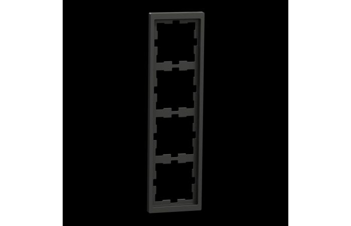 Rėmelis keturgubas antracito spalvos lakuotas SYSTEM DESIGN - SCHNEIDER ELECTRIC