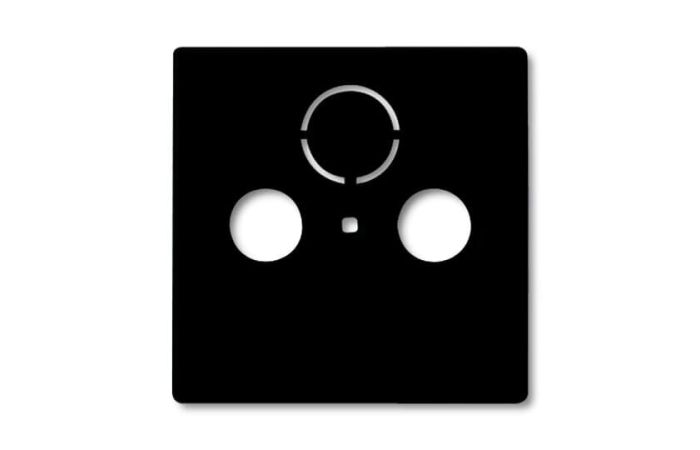 Dangtelis TV/SAT/R lizdui juodos spalvos 1743-95-507 Basic 55 - ABB