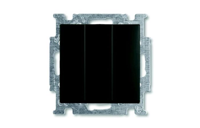 Jungiklis p/t trigubas be rėmelio juodos spalvos 16A 250V 106/3/1UC-95-507 Basic 55 - ABB