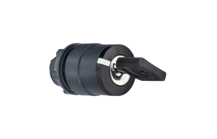 Galvutė perjungikliui su raktu 2 padėčių juoda su fiksacija 22mm IP66 Ronis 455 ZB5 Harmony - SCHNEIDER ELECTRIC