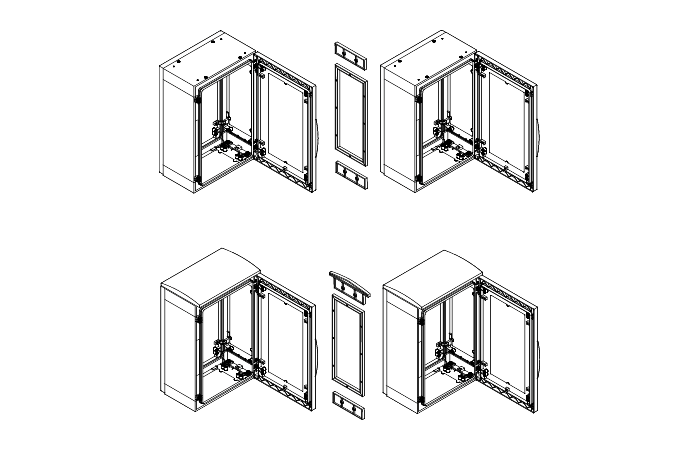 Sujungimas skydams 1250x320 IP55 Thalassa PLA - SCHNEIDER ELECTRIC