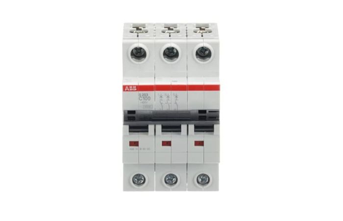 Automatas 3P 100A C 6kA S203-C100 - ABB