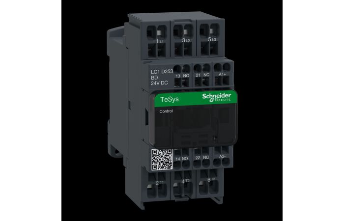TeSys D kontaktorius LC1D. 3P. 3 N/O jegos kontakta, LC1D253BD, , CONTACTORS & MOTOR PROTECTION STANDARD OFFER < 150, TESYS CONTACTORS - SCHNEIDER ELECTRIC (pavadinimas tikslinamas)
