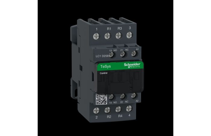 TeSys D kontaktorius LC1D. 4P. 2 N/O + 2 N/C jegos, LC1D258D7, , CONTACTORS & MOTOR PROTECTION STANDARD OFFER < 150, TESYS CONTACTORS - SCHNEIDER ELECTRIC (pavadinimas tikslinamas)